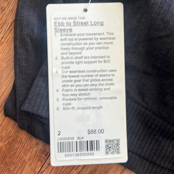 Lululemon Ebb to Street Long Sleeve size 2 - Picture 5 of 5